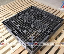 Pallet nhựa Hàn Quốc Black 1100x1100x150