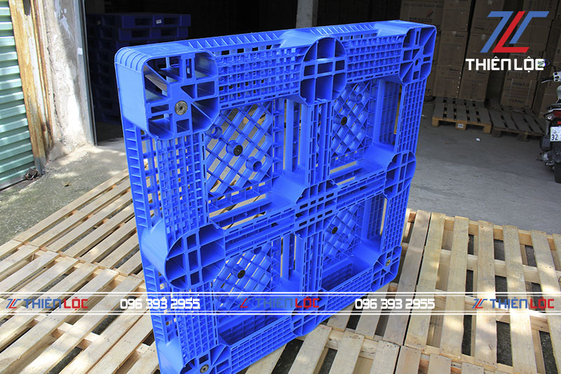 Pallet nhựa PL1150T Blue 1100x1100x150