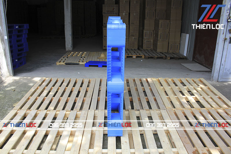 Pallet nhựa PL1150T Blue 1100x1100x150